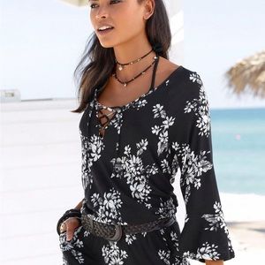 Size 8 floral print romper